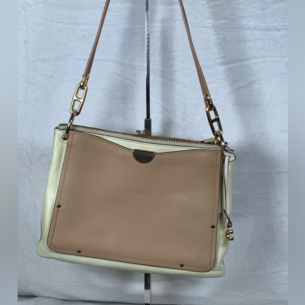 Coach Dreamer Tan and Cream Crossbody Bag - Picture 7 of 12